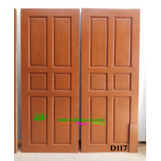 ประตูไม้สักบานเดี่ยว รหัส D117